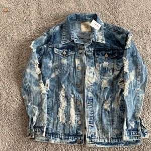 Fantastic Fawn Acid Denim-Washed Jacket